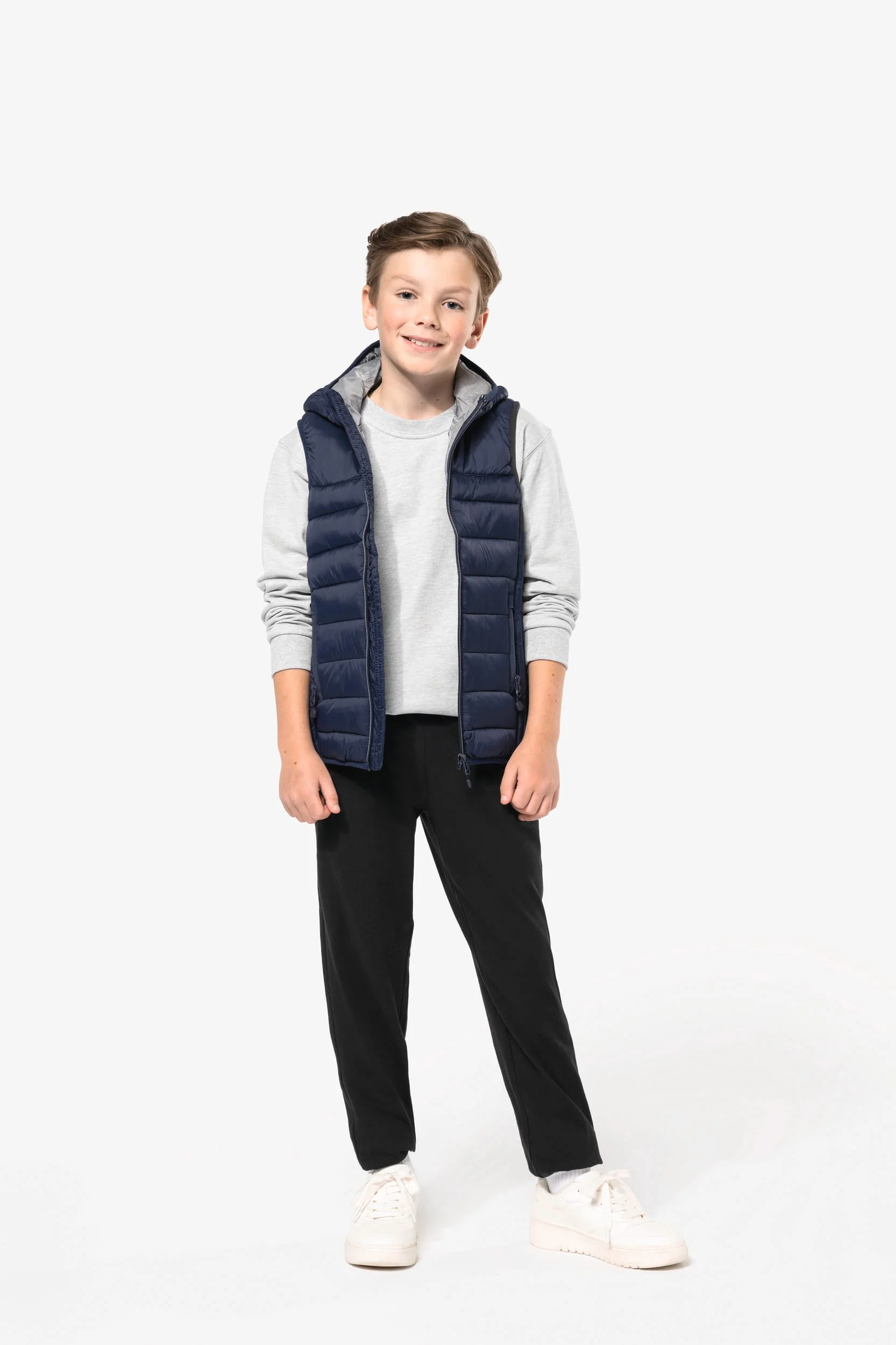 Bodywarmer met capuchon kids - Afbeelding 4