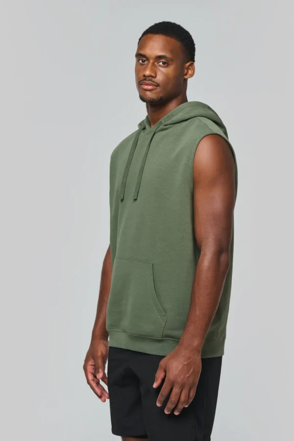 Unisex mouwloze hoody