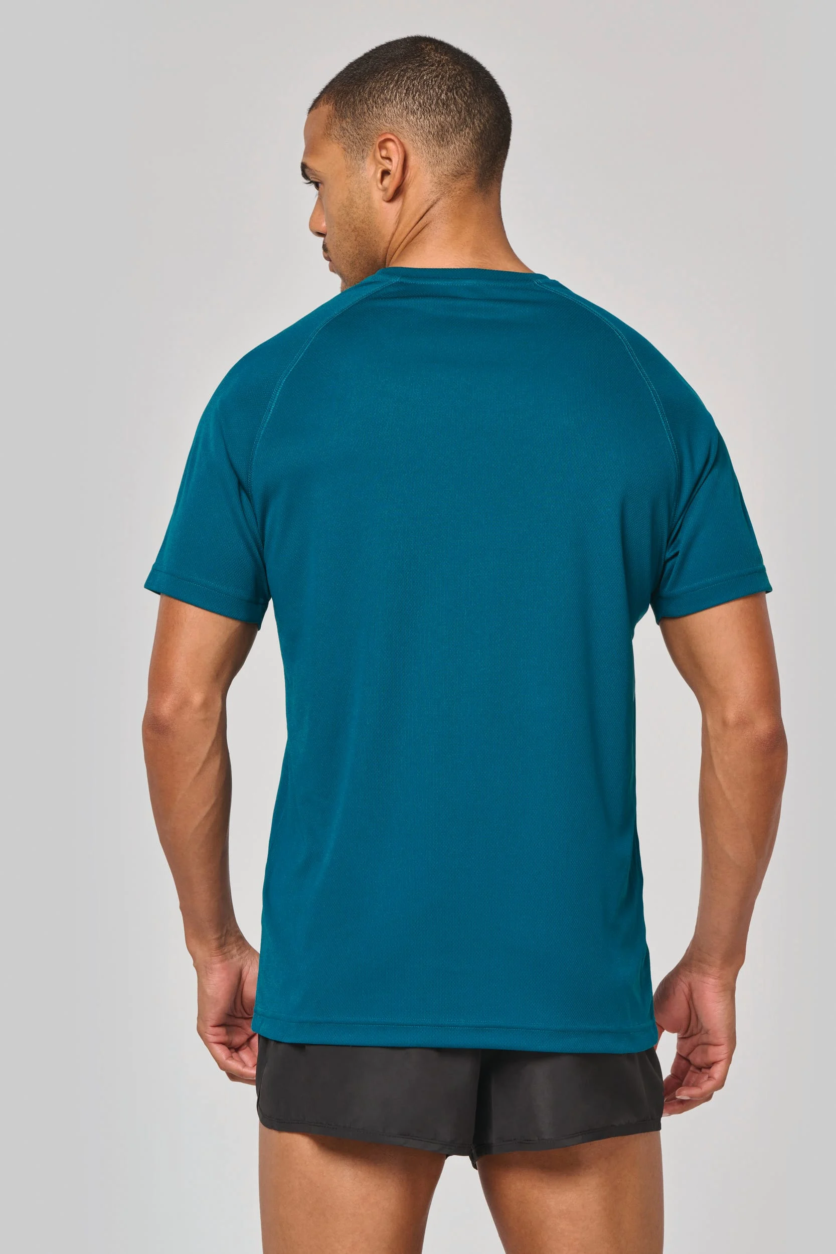 Gerecycled herensport-T-shirt met ronde hals - Afbeelding 2