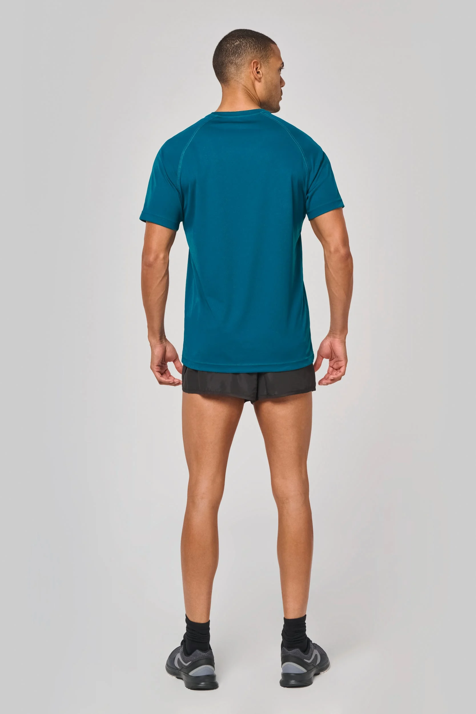 Gerecycled herensport-T-shirt met ronde hals - Afbeelding 6