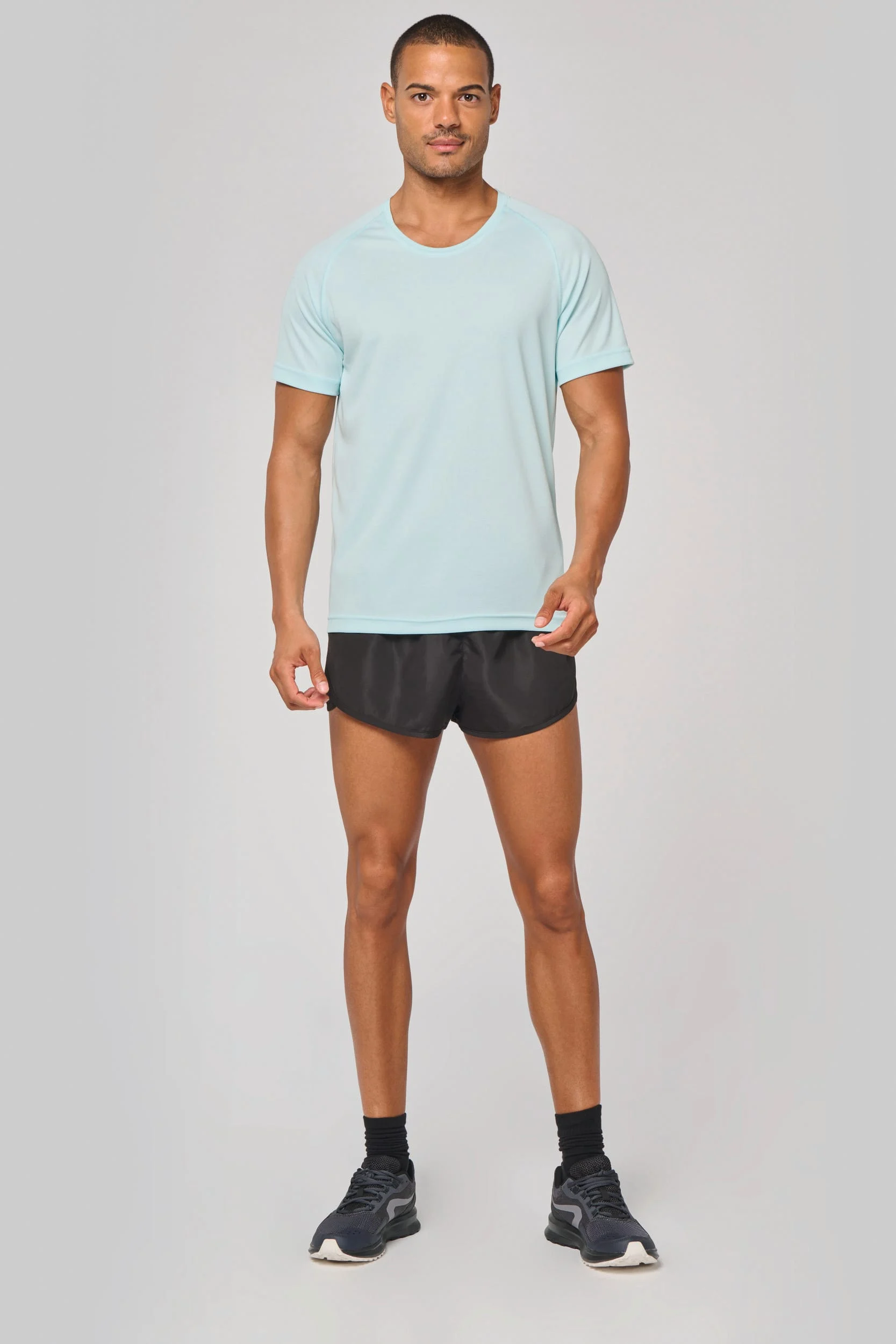 Gerecycled herensport-T-shirt met ronde hals - Afbeelding 10