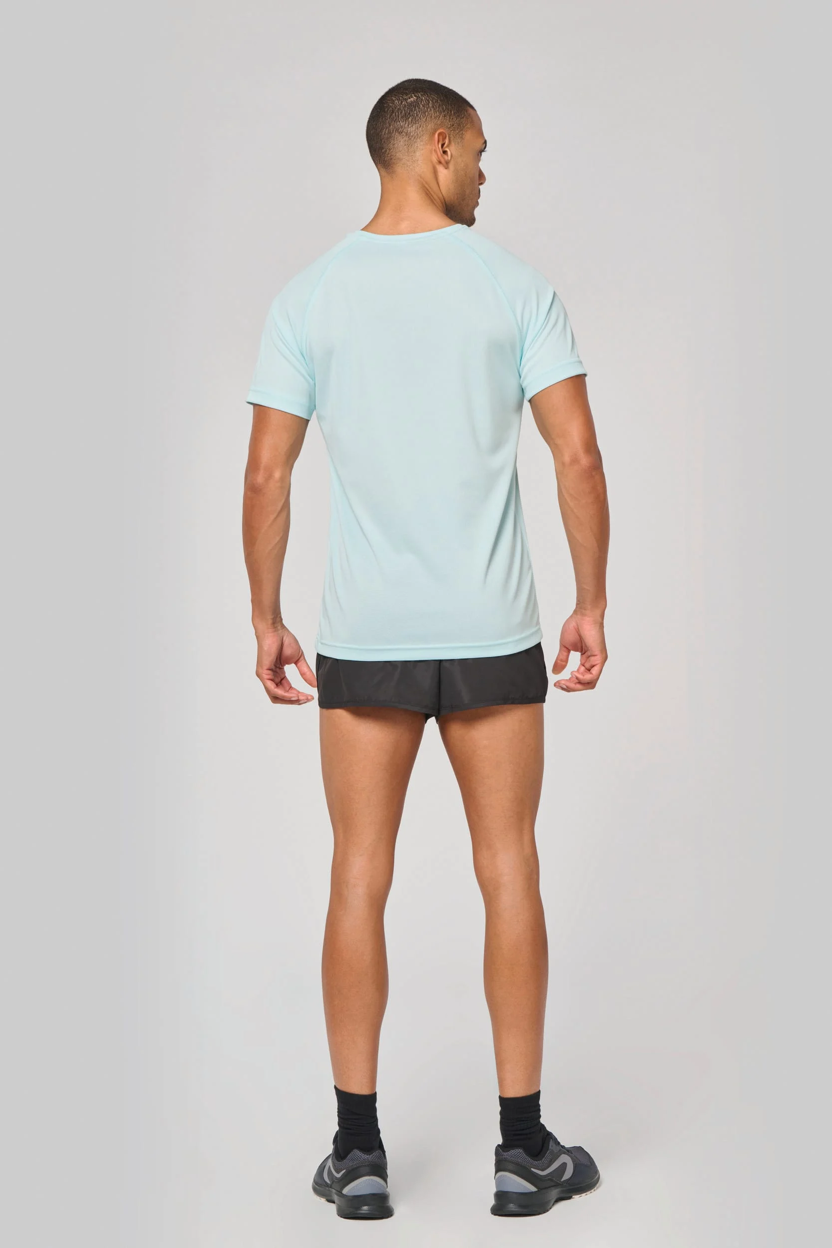 Gerecycled herensport-T-shirt met ronde hals - Afbeelding 11