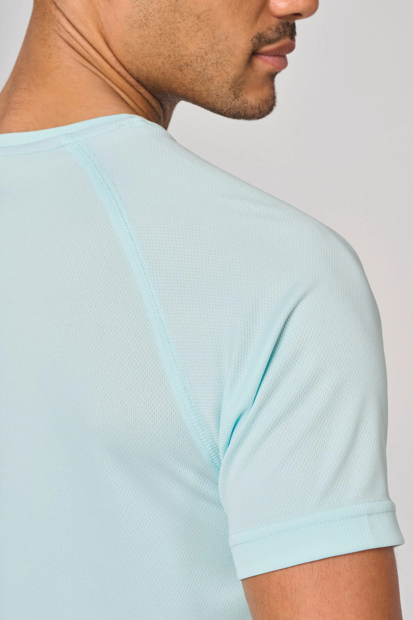 Gerecycled herensport-T-shirt met ronde hals - Afbeelding 16