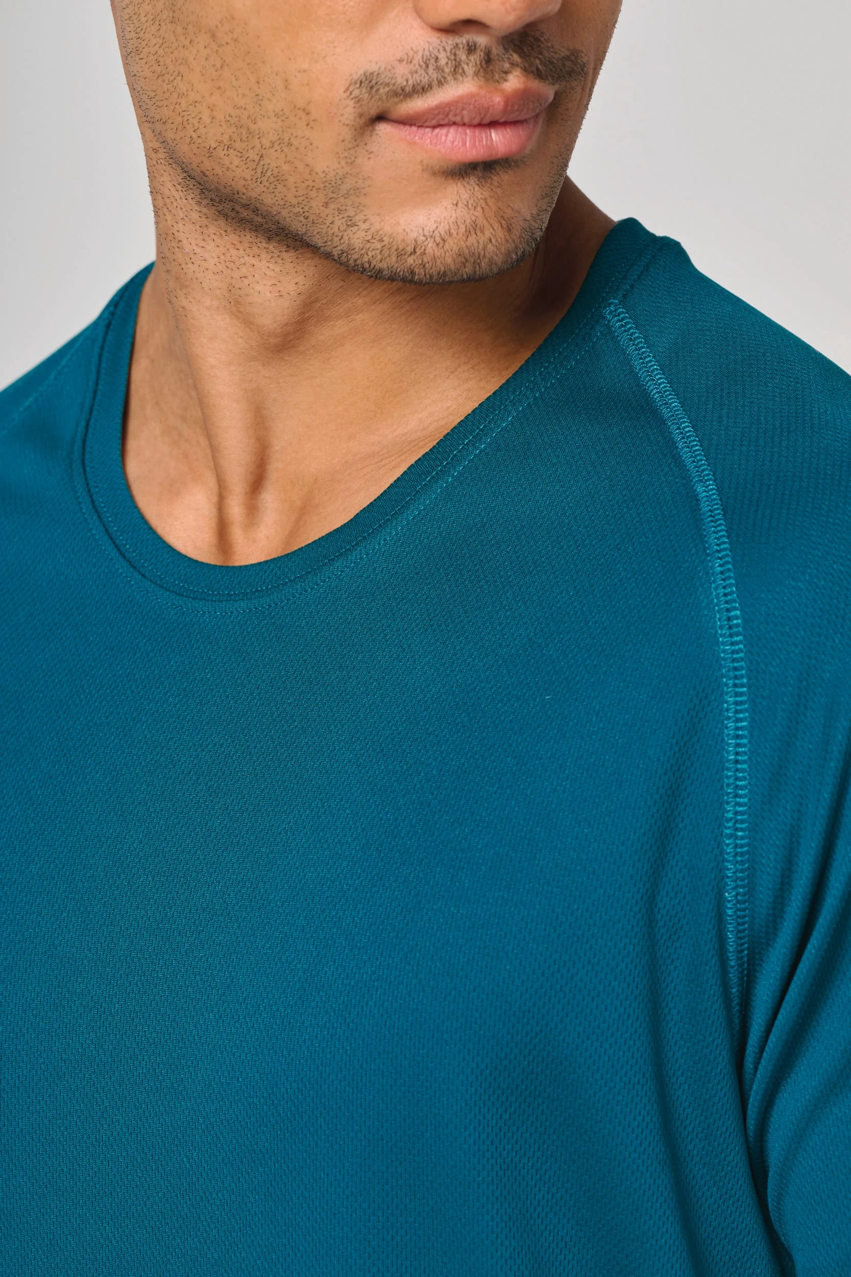 Gerecycled herensport-T-shirt met ronde hals - Afbeelding 18