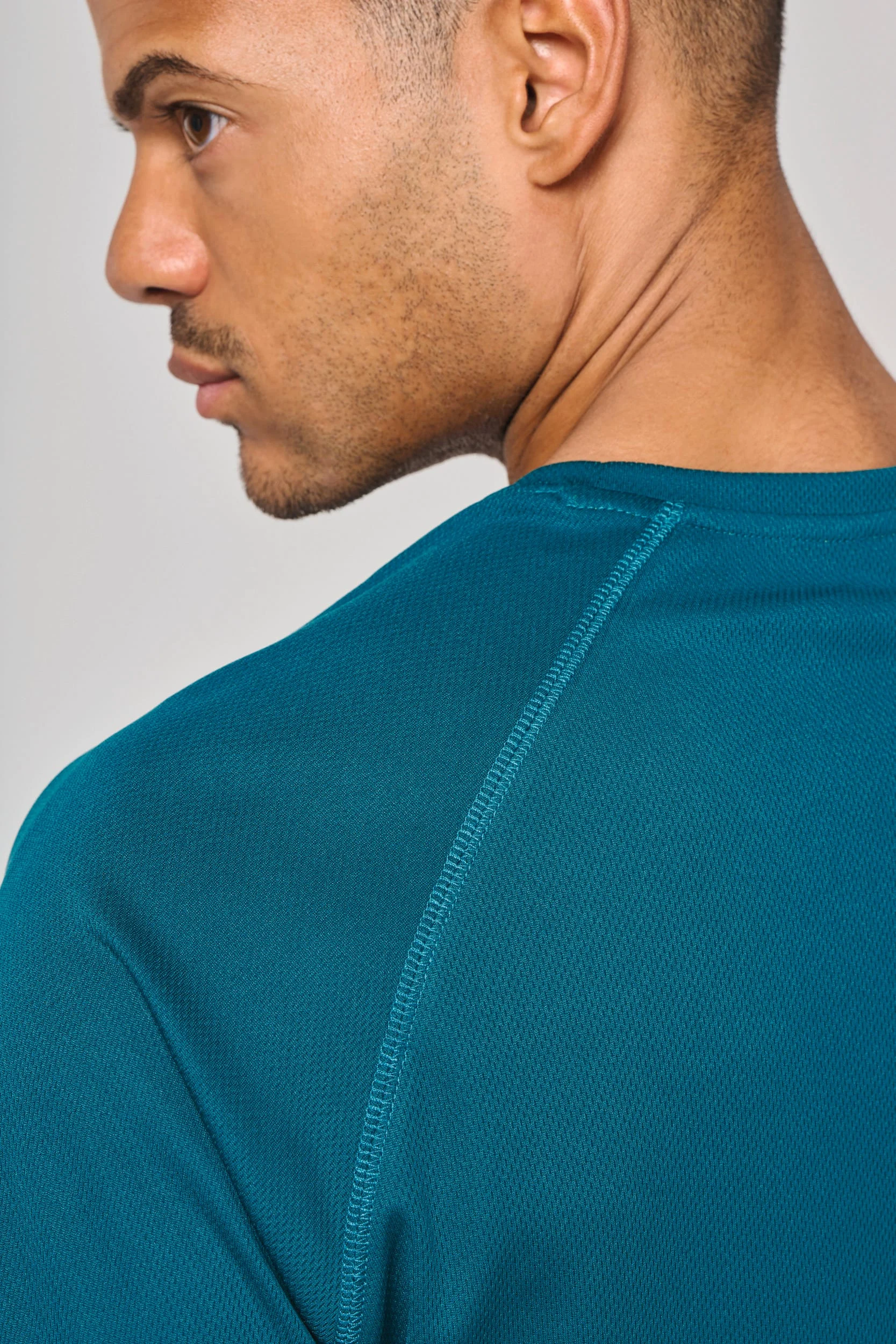 Gerecycled herensport-T-shirt met ronde hals - Afbeelding 19