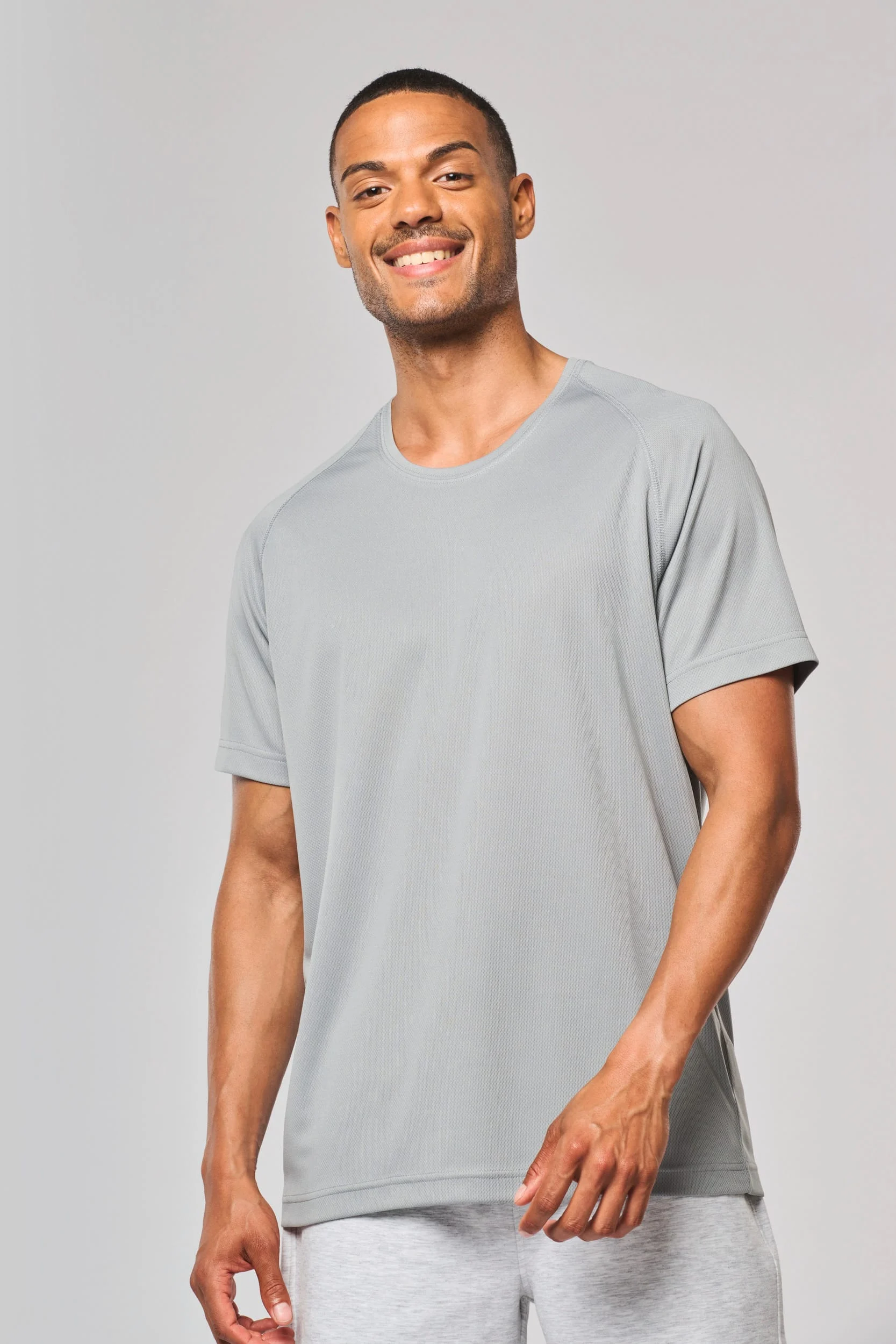 Gerecycled herensport-T-shirt met ronde hals - Afbeelding 25