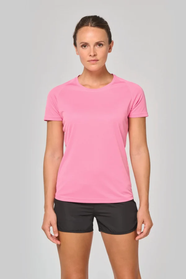 Gerecycled damessport-T-shirt met ronde hals