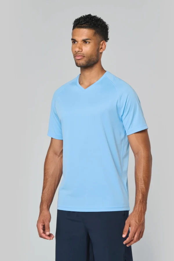 Heren-sport-t-shirt V-hals