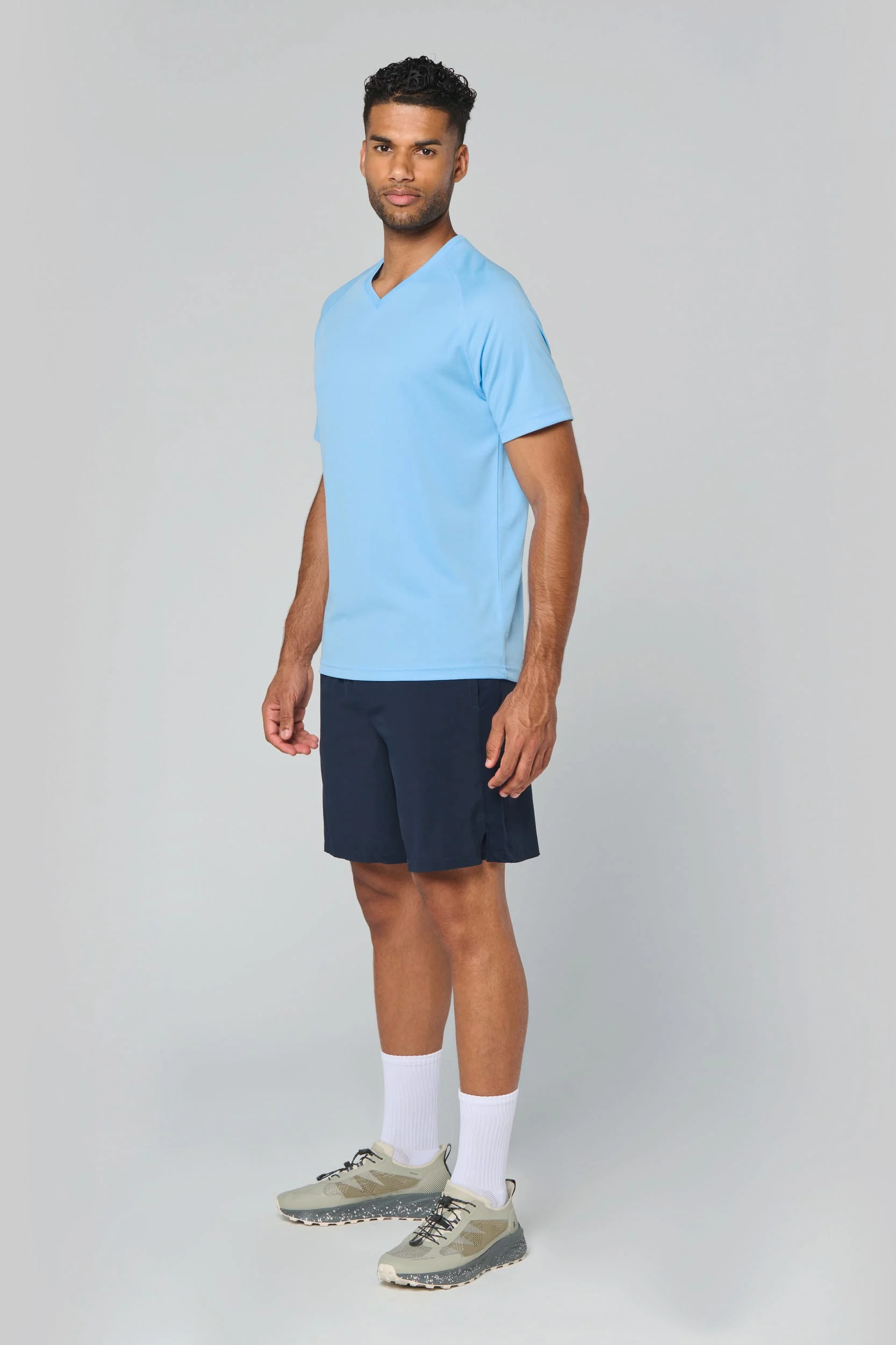 Heren-sport-t-shirt V-hals - Afbeelding 2