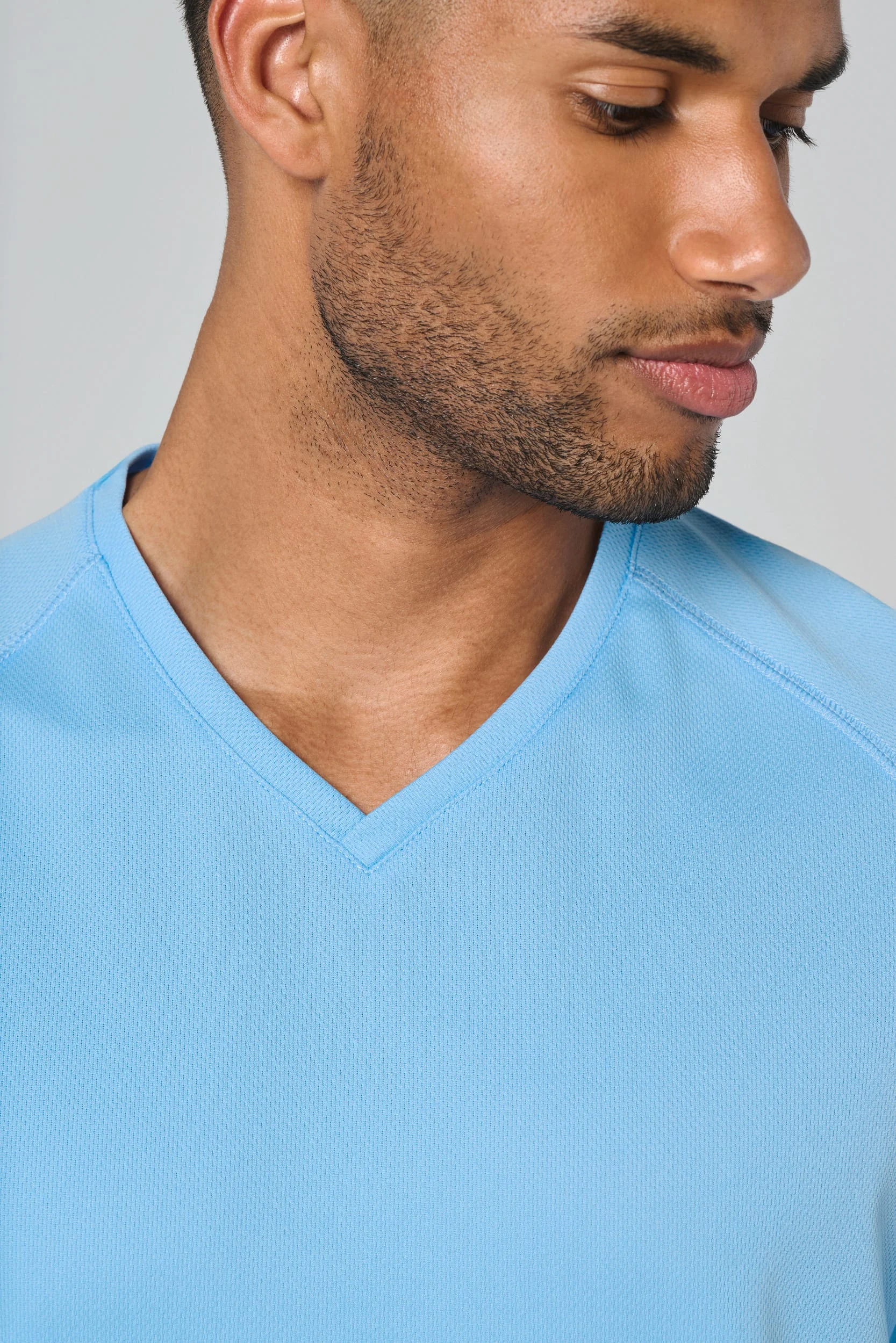 Heren-sport-t-shirt V-hals - Afbeelding 4