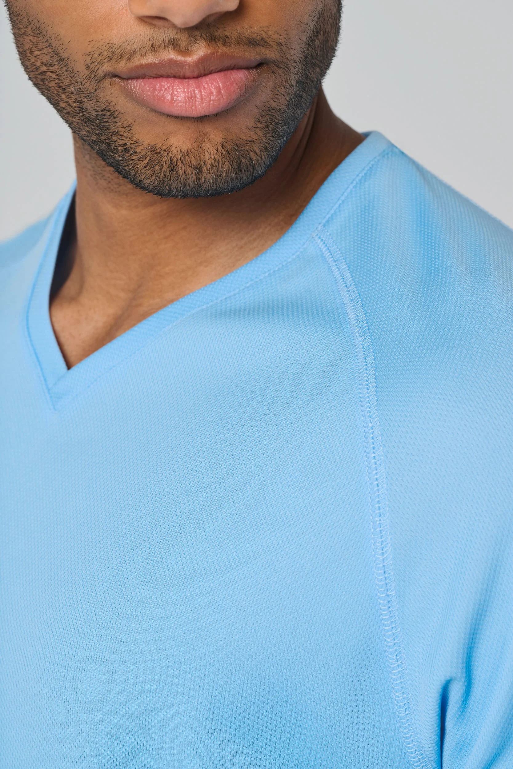 Heren-sport-t-shirt V-hals - Afbeelding 5