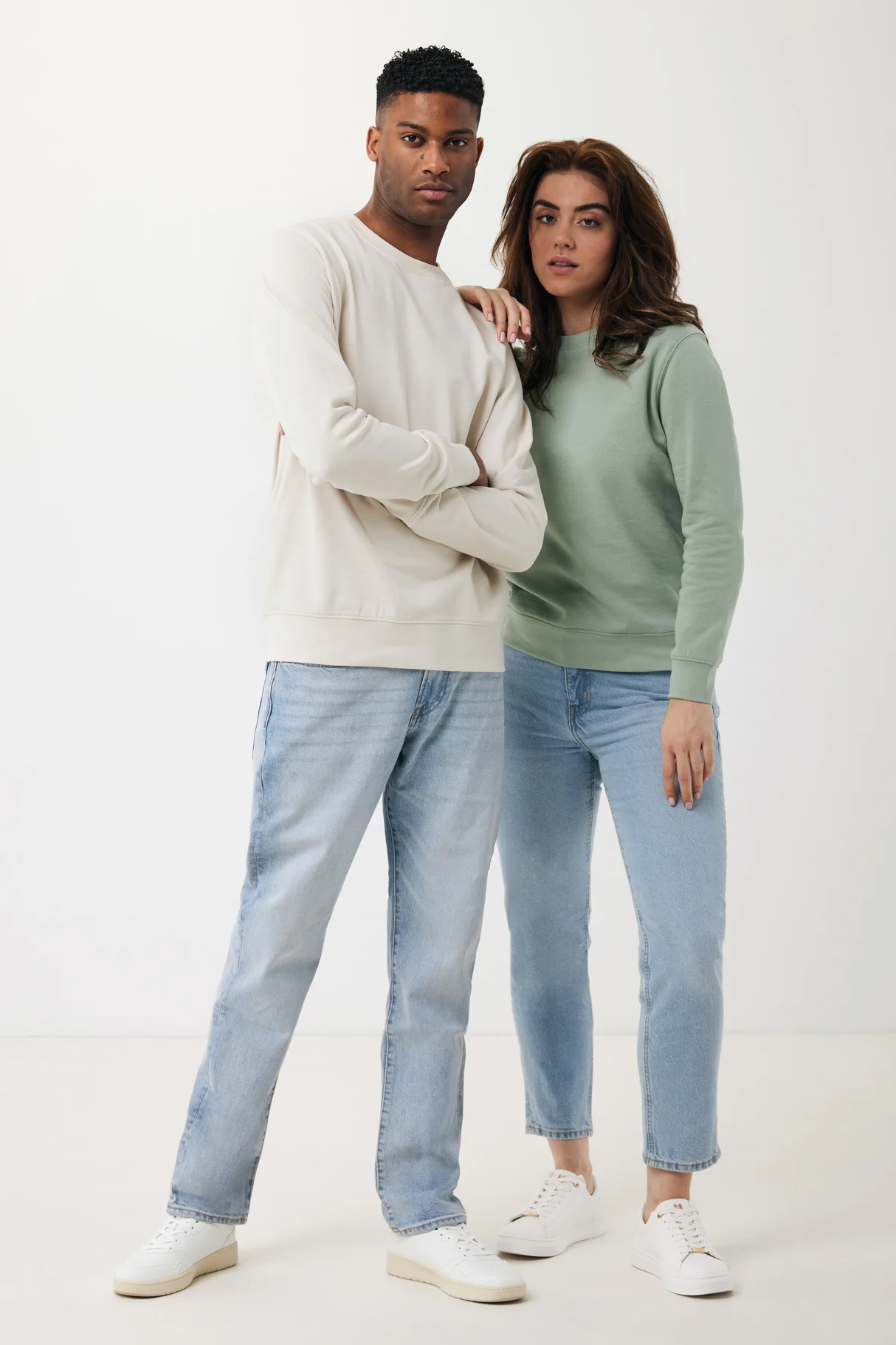 Sweater lichtgewicht van gerecycled katoen - Etosha IQONIQ - Afbeelding 2