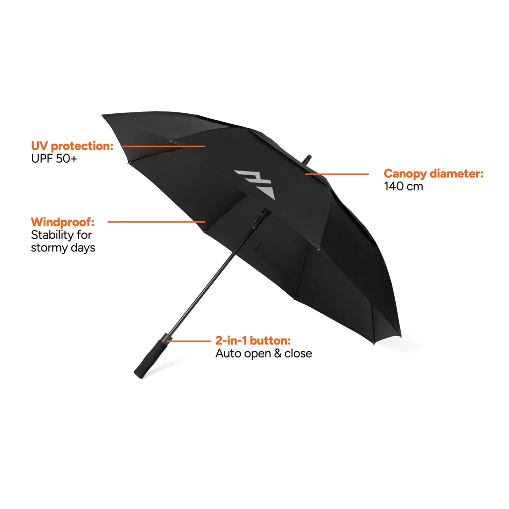 Nordic Drift Trail 27" AWARE™ RPET storm UPF 50+ paraplu - Afbeelding 3