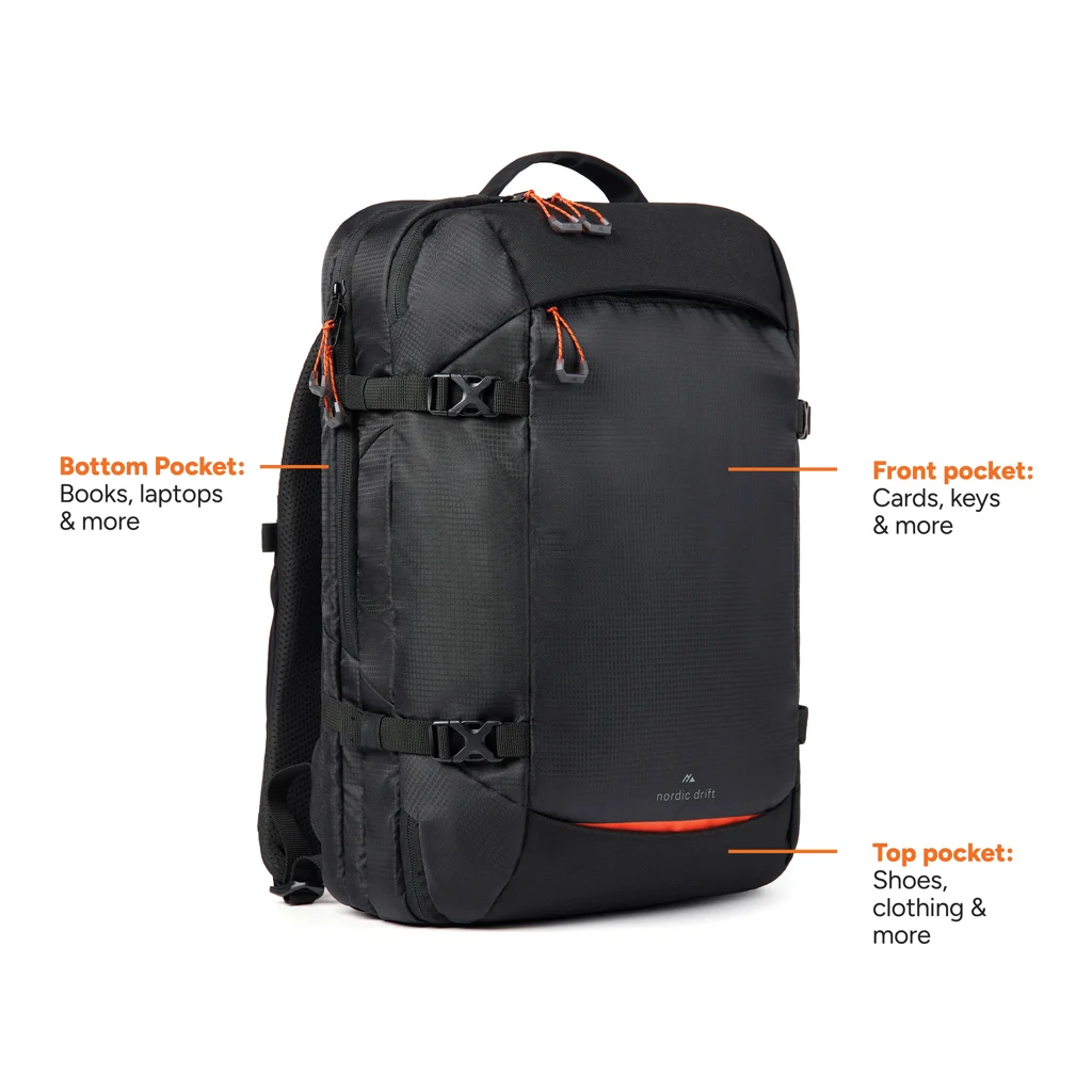 Nordic Drift RCS Traveling backpack 25L - Afbeelding 3