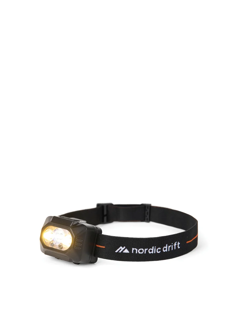 NordicDrift Everest krachtige hoofdlamp met dubbele batterij - Afbeelding 2
