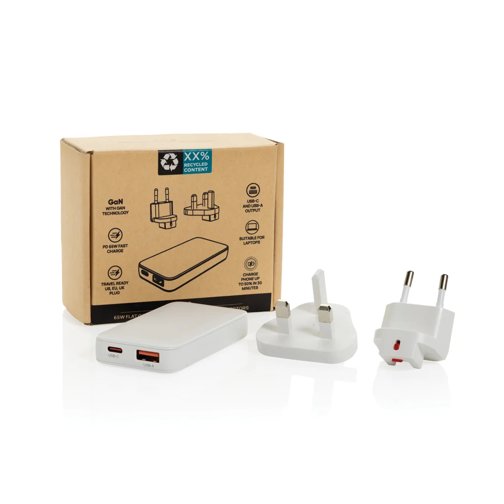 Fluxo RCS 65W platte GaN-lader met universele connectors - Afbeelding 3