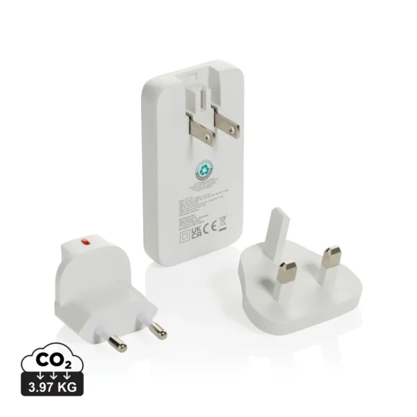 Fluxo RCS 65W platte GaN-lader met universele connectors