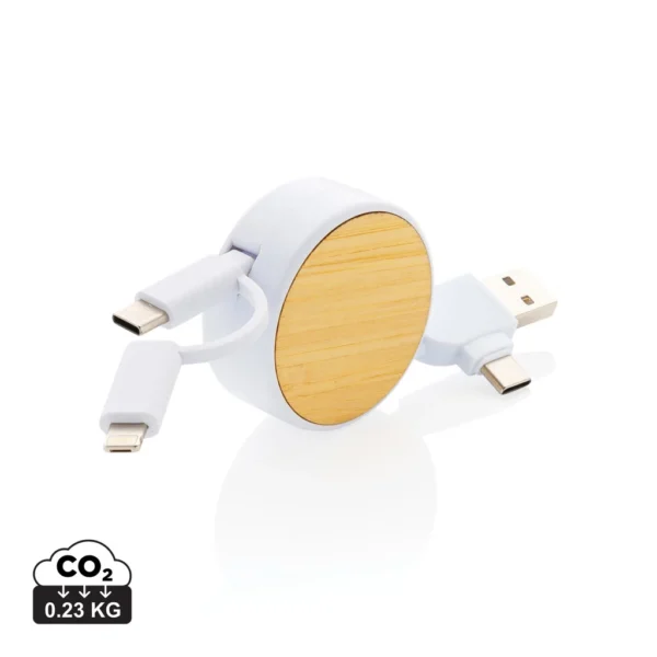RCS gerecycled plastic Ontario 6-in-1 oprolbare kabel