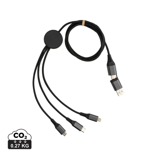 Terra 60W RCS recycled aluminium 120 cm 6-in-1 kabel