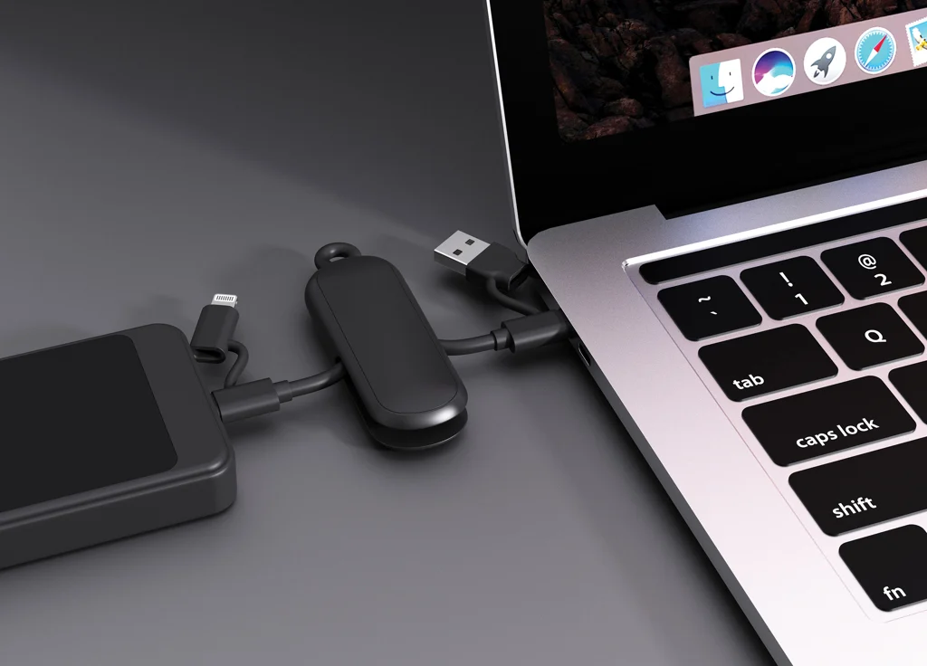Urban Vitamin Dublin 100W 4 -in-1 keychain cable - Afbeelding 11