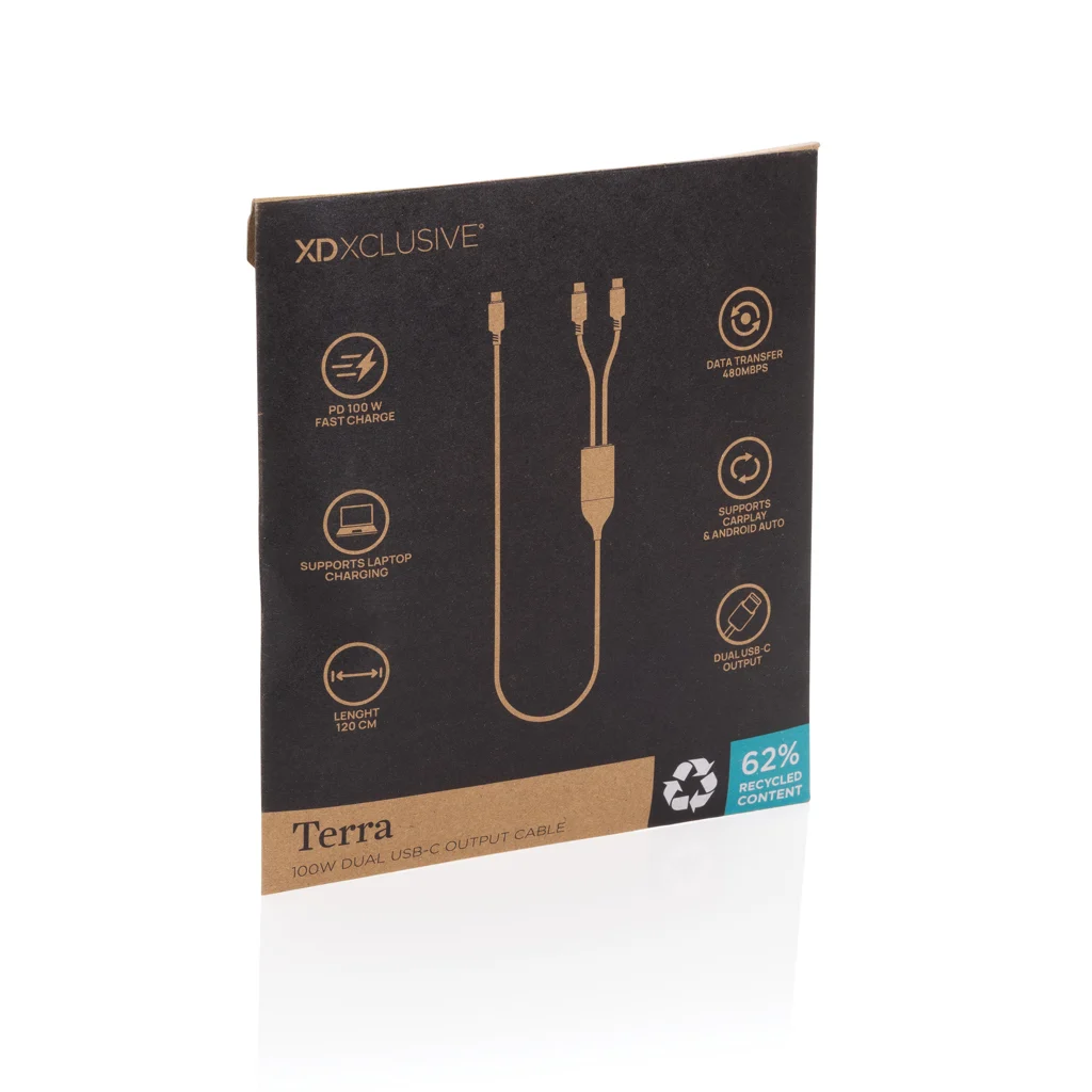 Terra 100W RCS Dual USB-C oplaadkabel - Afbeelding 5