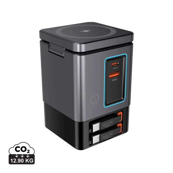Urban Vitamin Sacramento 105W GaN lader, uittrekbare kabels