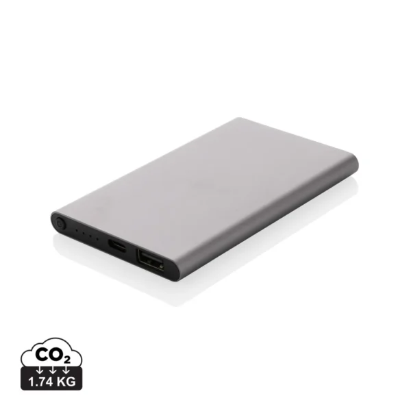 RCS gerecycled plastic/alu 4000 mah powerbank met type C