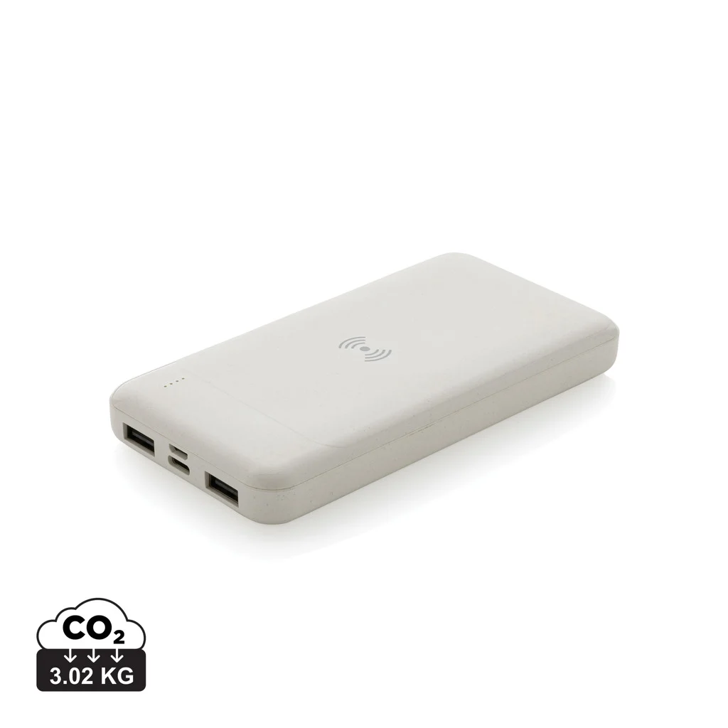 RCS standaard recycled plastic wireless powerbank - Afbeelding 2