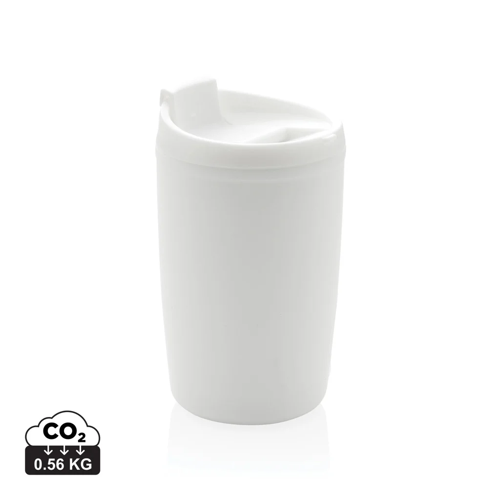 GRS gerecycled PP beker met klapdeksel - Afbeelding 3