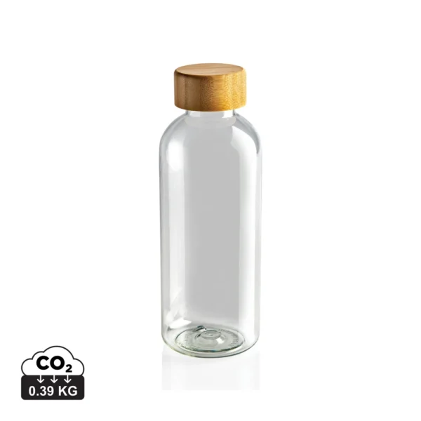 GRS recycled PET fles met bamboe dop