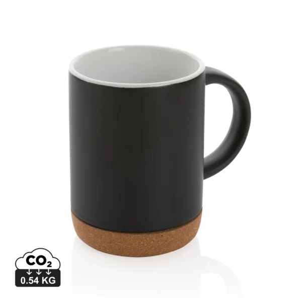 Keramische mok met kurken bodem 280 ml