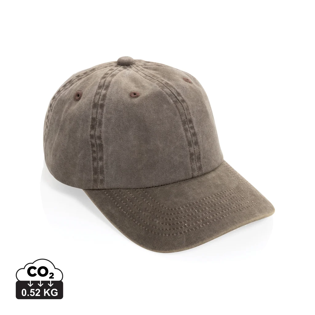 BEAU AWARE™ Washed 6 panel 270gsm cotton twill cap - Afbeelding 2