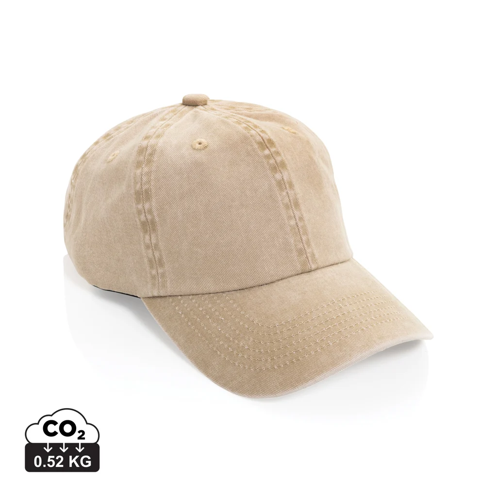 BEAU AWARE™ Washed 6 panel 270gsm cotton twill cap - Afbeelding 3