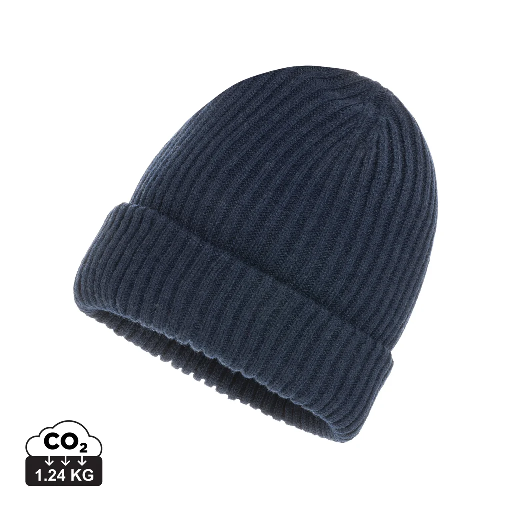 Impact AWARE™ Polylana® dubbel gebreide beanie - Afbeelding 3