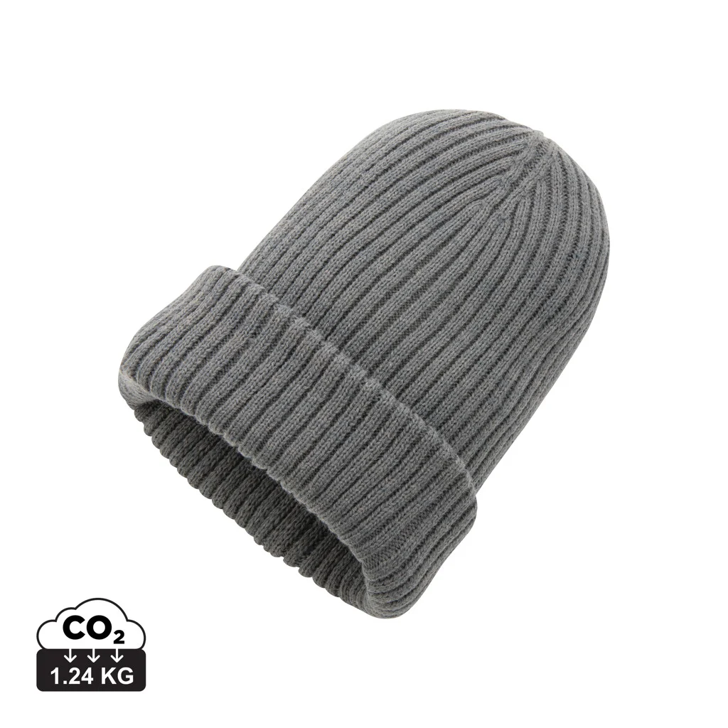 Impact AWARE™ Polylana® dubbel gebreide beanie - Afbeelding 2