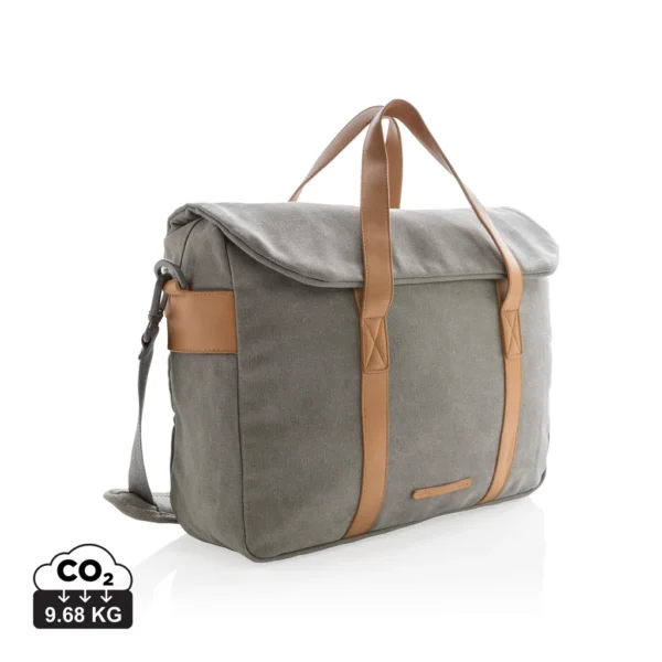 Canvas laptop tas PVC vrij