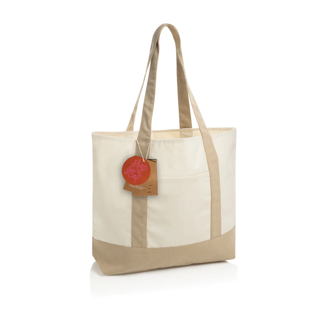 SHOP LOCAL AWARE™ recycled cotton 350gsm Tote bag - Afbeelding 6