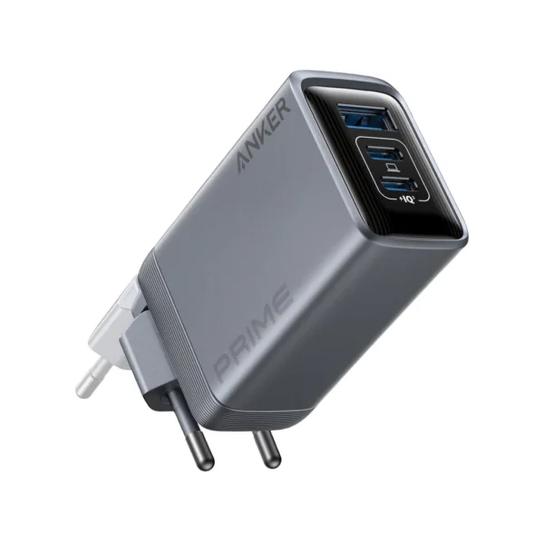 Anker Prime-oplader (100 W, 3 poorten, GaN), grijs