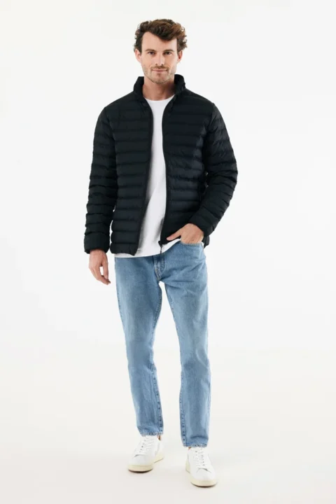 IQONIQ Maiko heren gerecycled polyester jas met voering