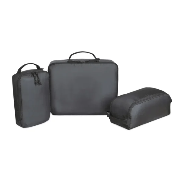 Renew AWARE™ rPET 3 delige Packing Cube Set zwart