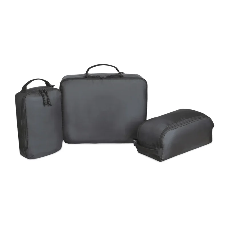 Renew AWARE™ rPET 3 delige Packing Cube Set zwart