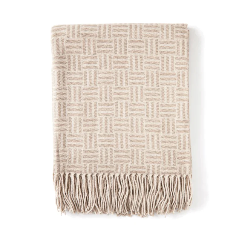 VINGA Lenox plaid bruin