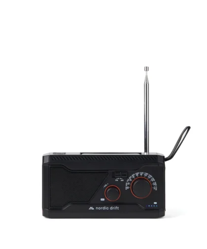 Nordic Drift Titan IPX4 multifunctionele noodradio 4000mAh zwart