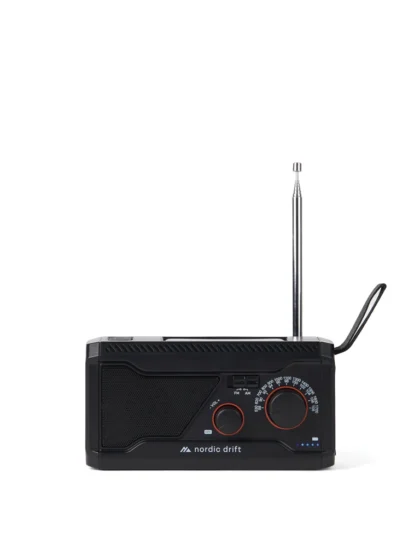 Nordic Drift Titan IPX4 multifunctionele noodradio 4000mAh zwart