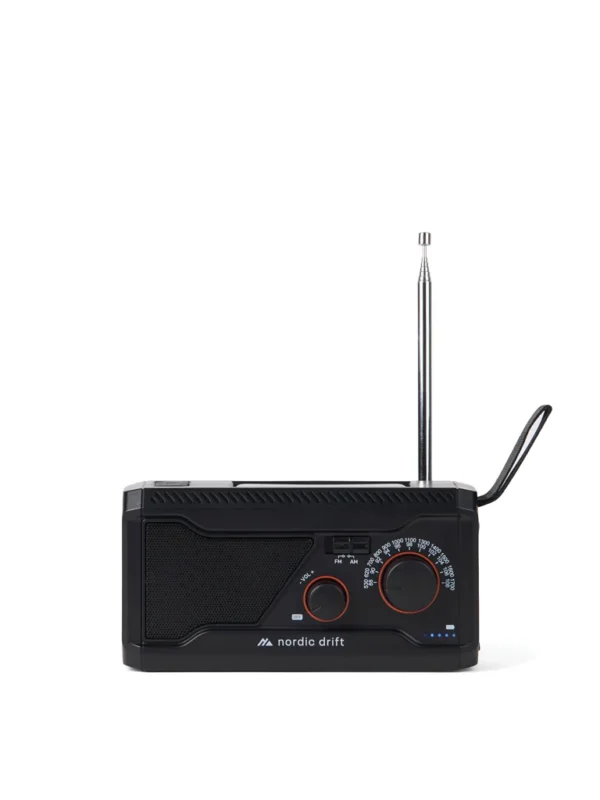 Nordic Drift Titan IPX4 multifunctionele noodradio 4000mAh zwart