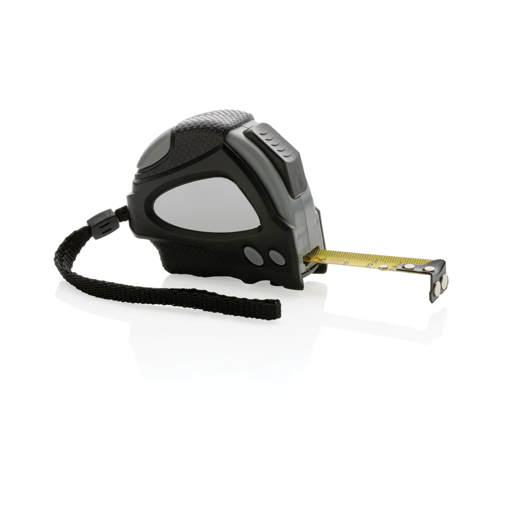 RCS gerecycled plastic Autostop rolmaat 3m/16mm zwart