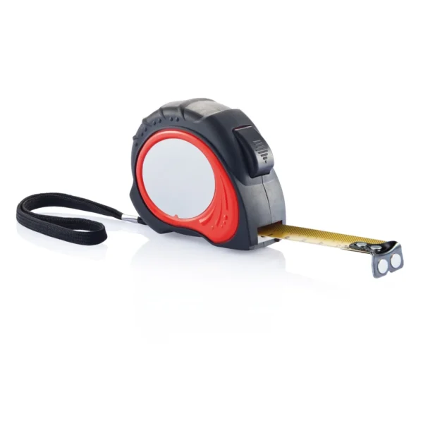 Tool Pro autostop rolmaat 5m/19mm rood, zwart