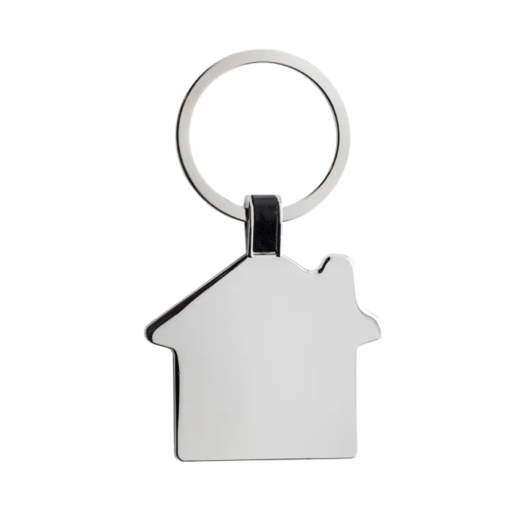RCS sleutelhanger van gerecycled zinc alloy zilver