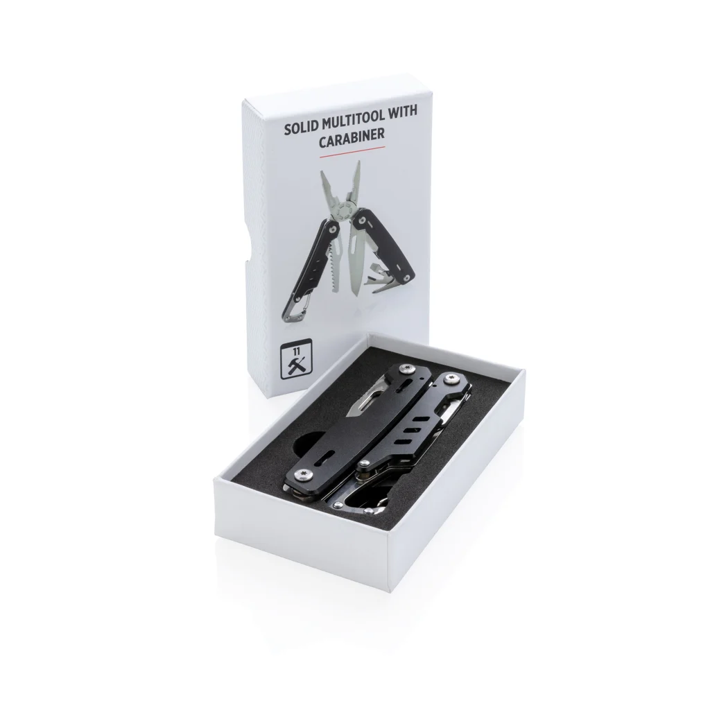 Solid multitool met karabijnhaak