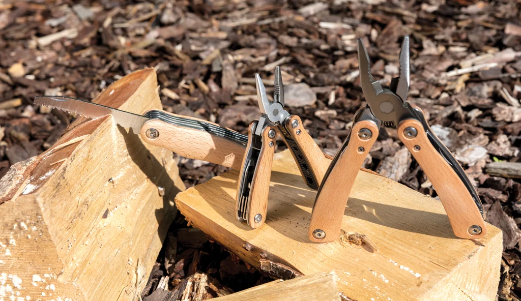 Mini houten multitool